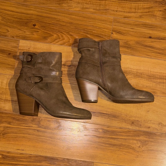 A2 By Aerosoles Brown Invitation Ankle Boots Sz Women's 9 - Picture 8 of 11
